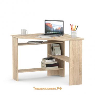 Компьютерный стол «КСТ-02», 900×900×740 мм, угловой, цвет дуб сонома