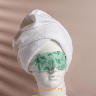 Паровая маска для глаз, разогревающая, экстракт лаванды, цвет зелёный